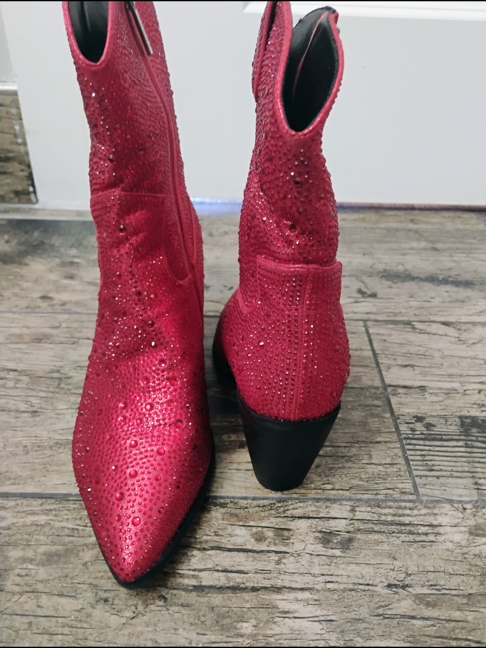 Country Glam Disco Cowgirl Rodeo Chic Concert Core Rhinestone Boots Size 8 - Picture 2 of 6
